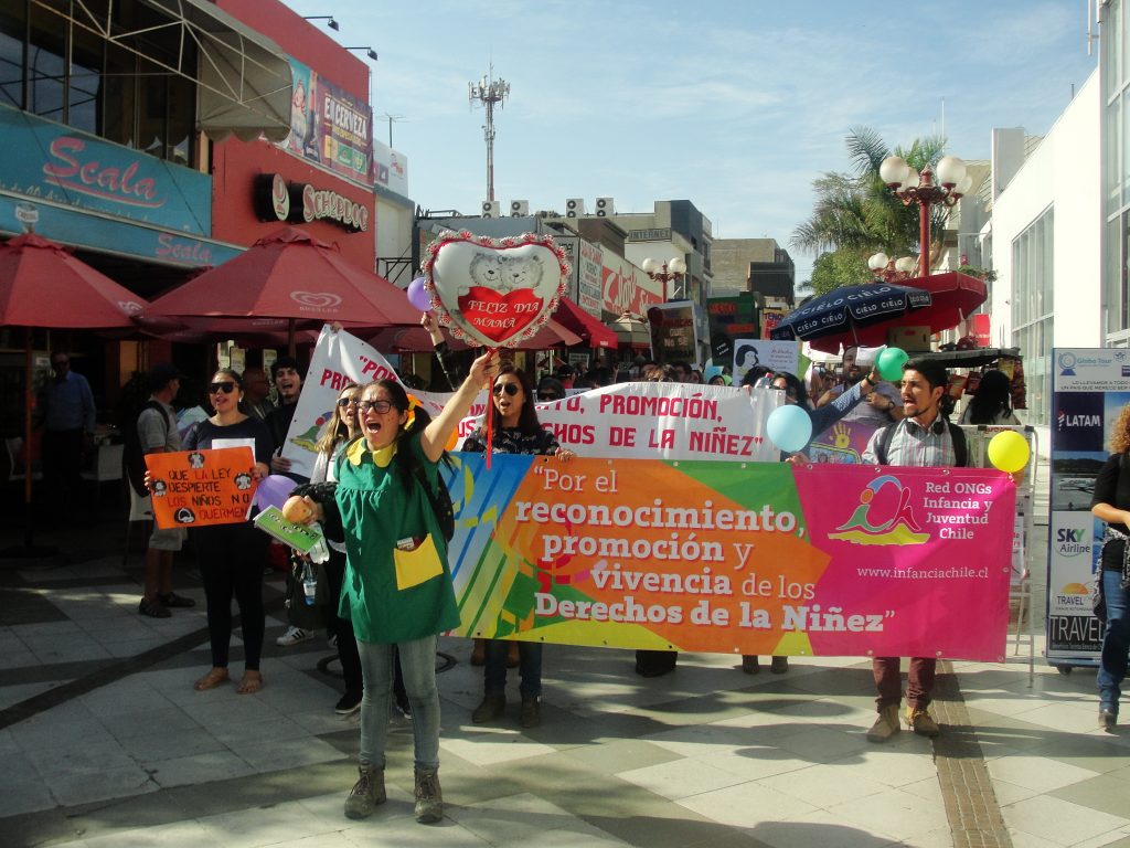 ROIJ Arica se manifiesta para mejorar Ley Sistema de Garantías de los Derechos de la Niñez